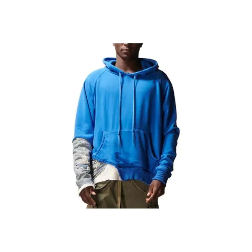 GREG LAUREN Синий Мужские Свитшоты