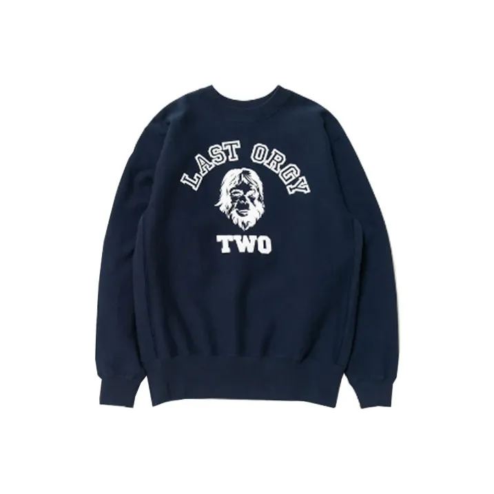 Undercover 'Last Orgy 2' Co Брендированная Коллекция Синие Унисекс Свитшоты