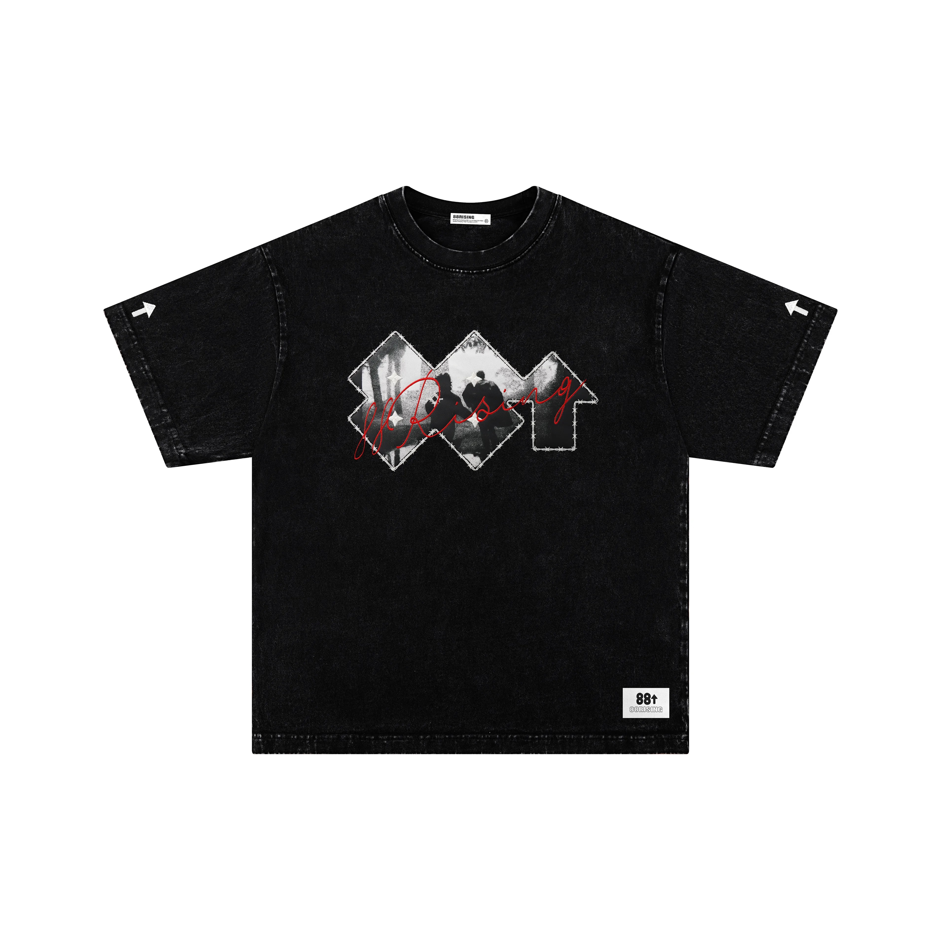 88rising Vinyl Record Collection T Shirt Unisex Jet Black