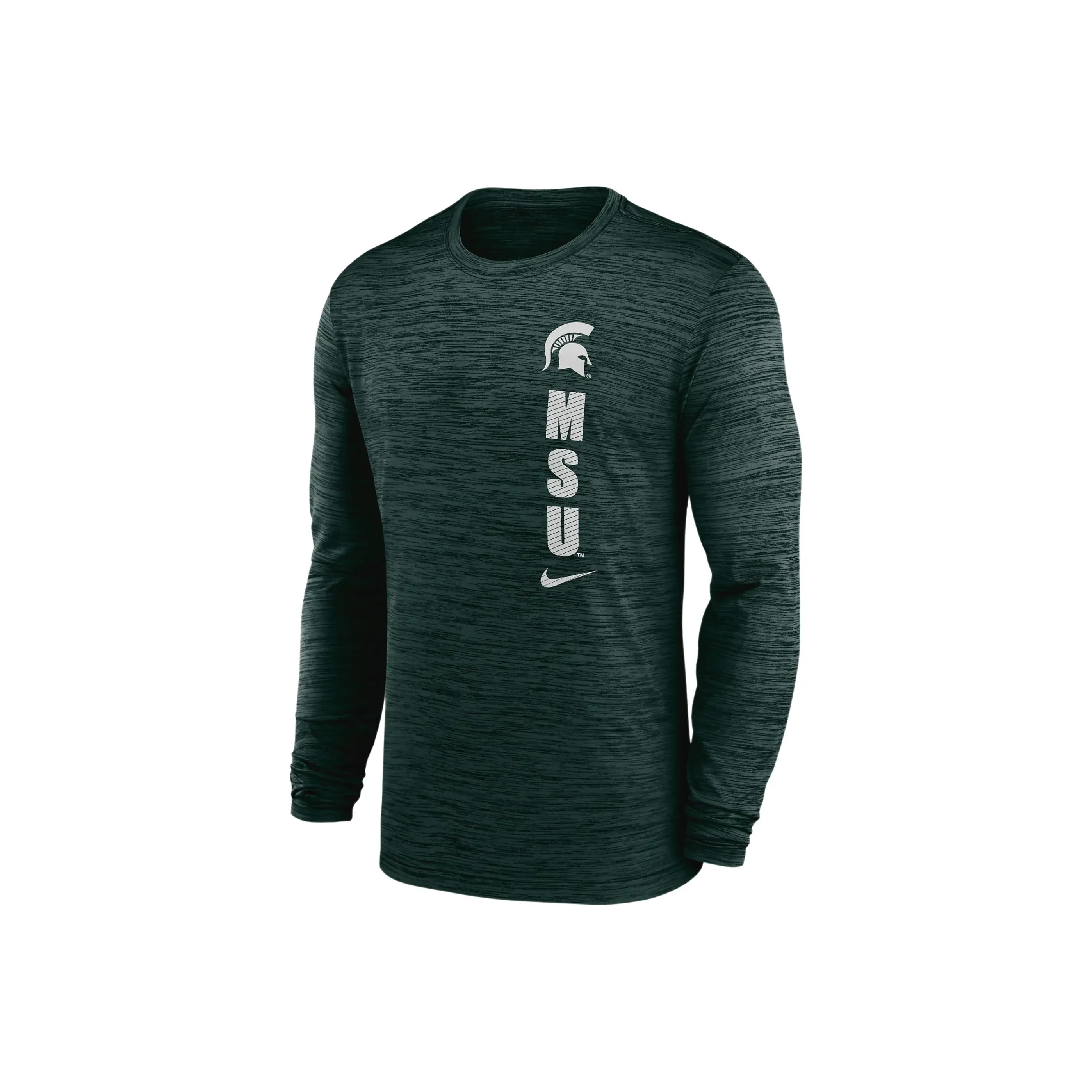 Nike Michigan State Spartans Sideline Velocity Men's Nike Dri FIT College Long Sleeve T Shirt