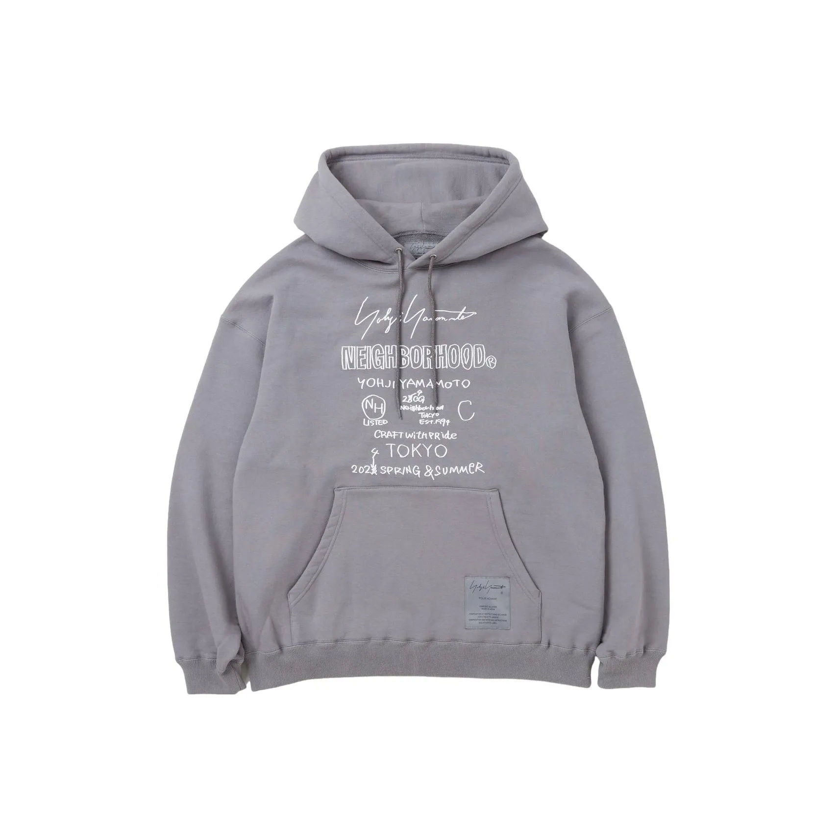 Yohji Yamamoto Logo print Cotton Hoodie