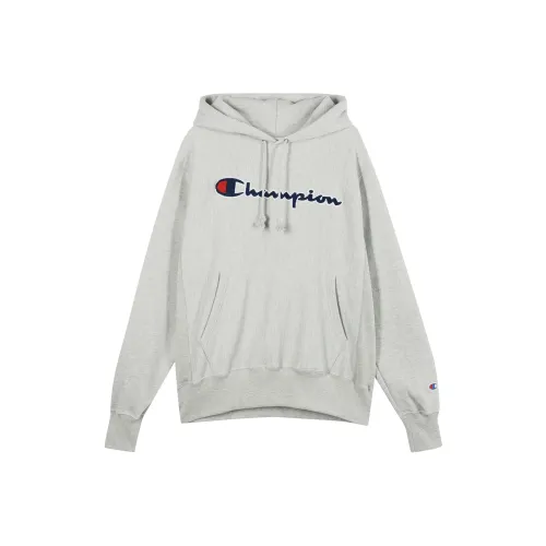 Champion Светло-серый Мужские Свитшоты