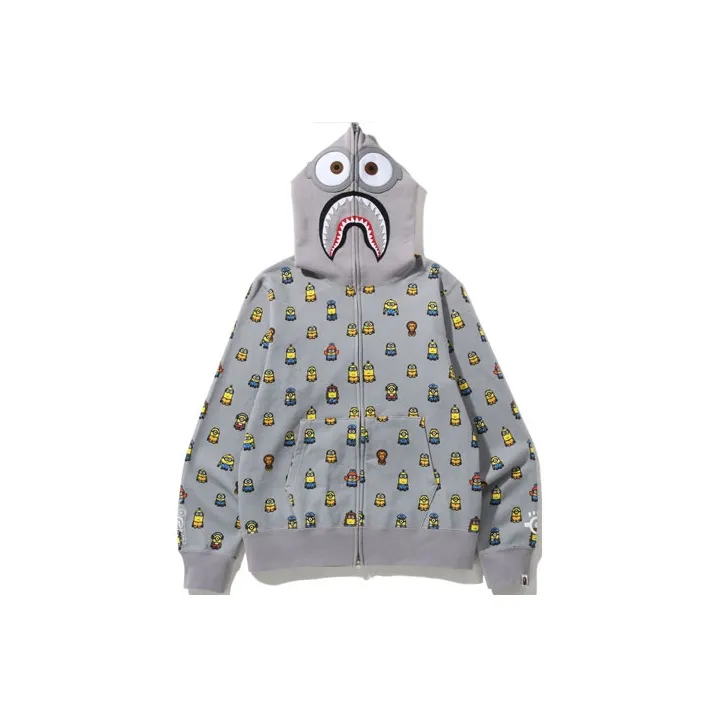 Bape X Minions Shark Full Zip Hoodie