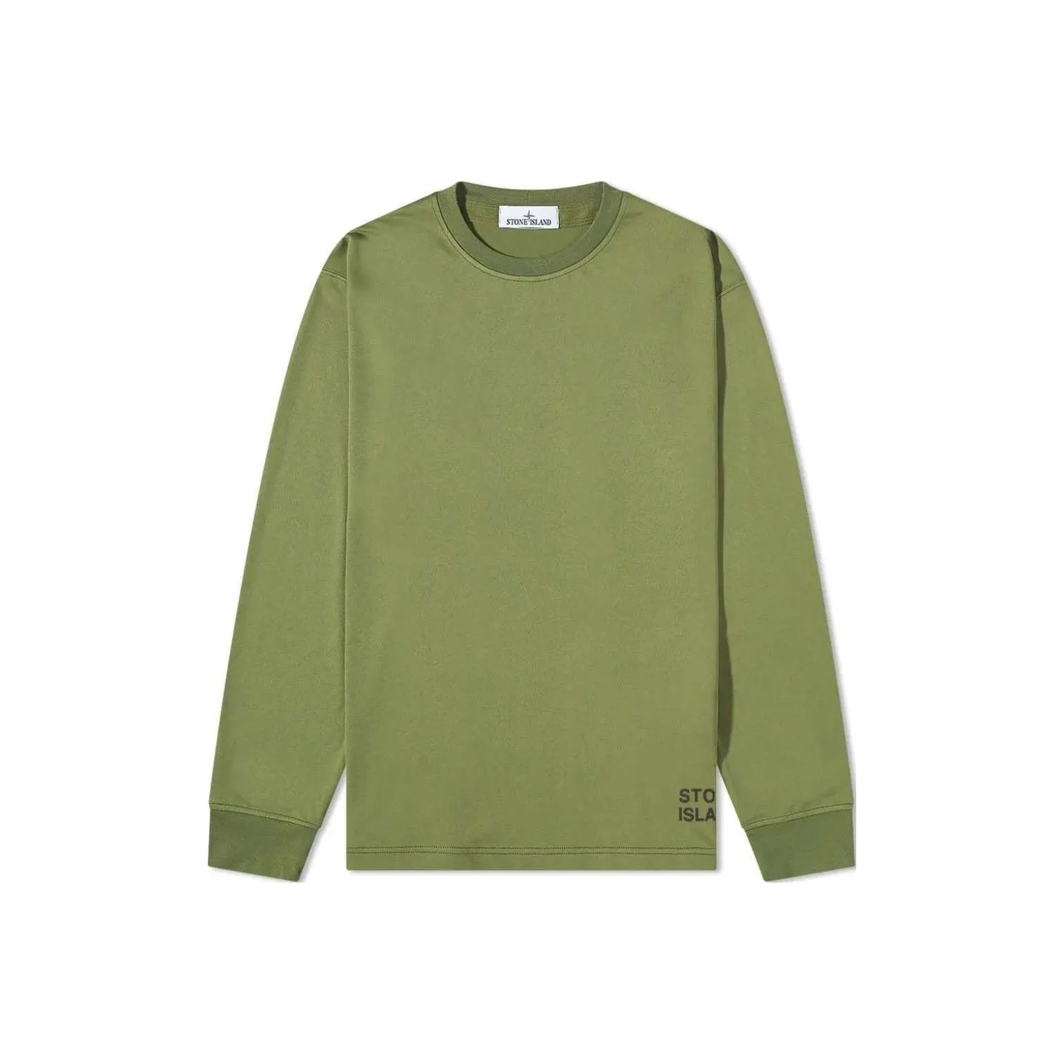 STONE ISLAND Рубашка Мужская Оливково-зеленая