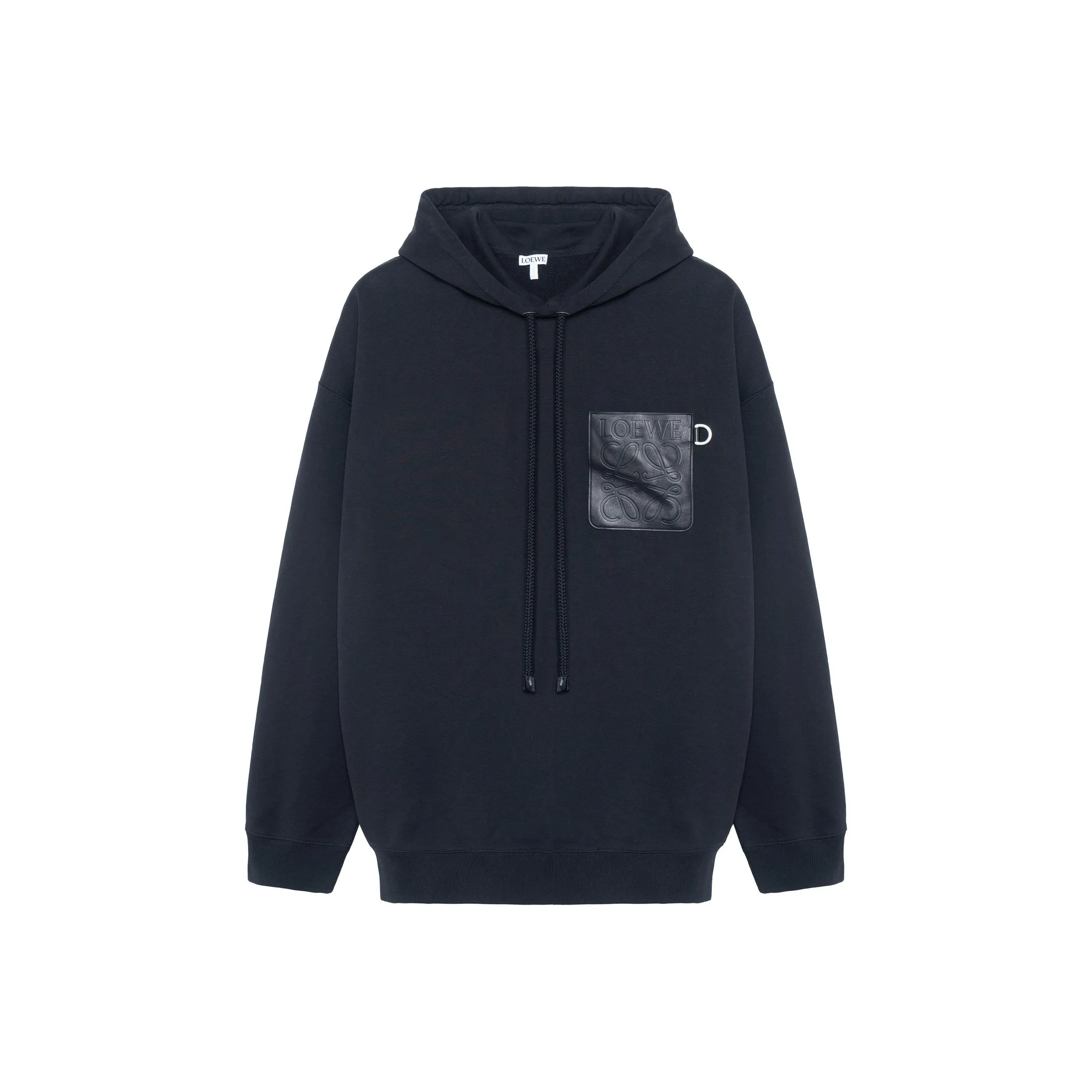 LOEWE Anagram Leather Patch Hoodie