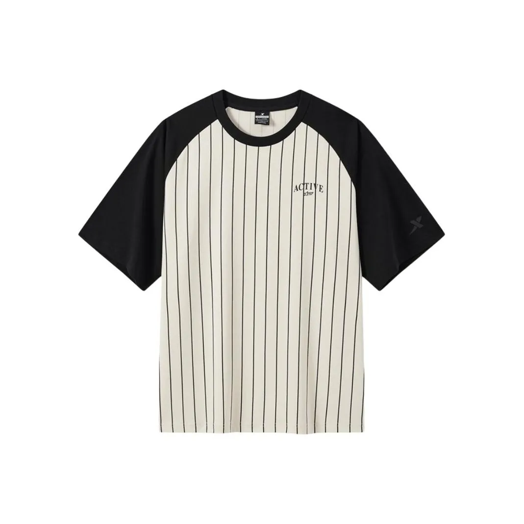 XTEP Vitality Series T Shirt Unisex Cotton White/Jet Black