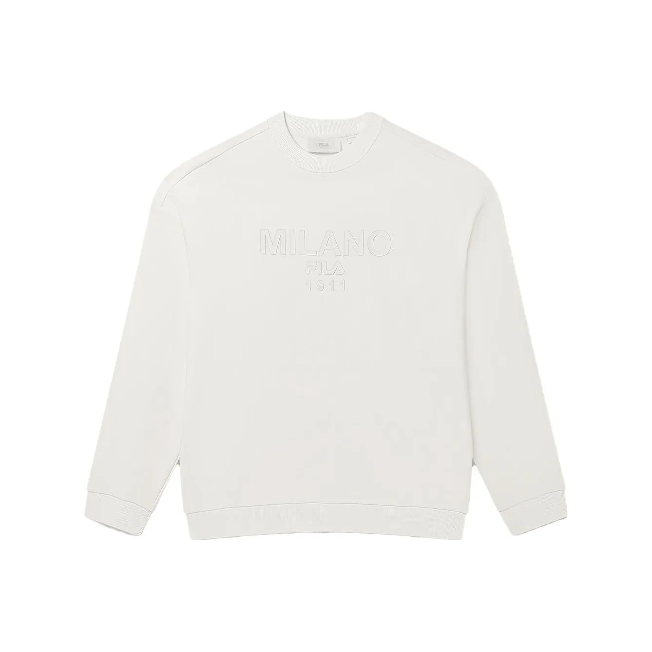 FILA MILANO Italian Luxury Sports Collection Sweatshirt Men's Cloud White