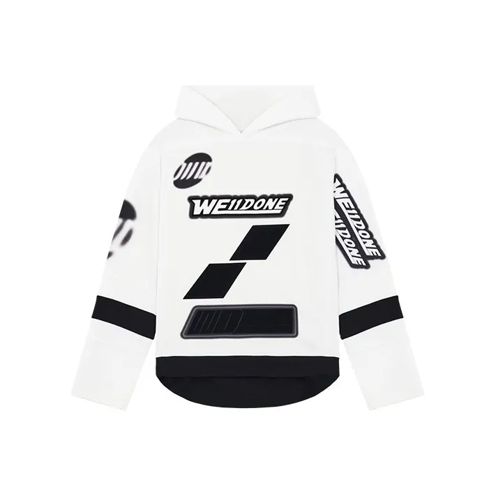 WE11DONE Oversized Football Hoodie