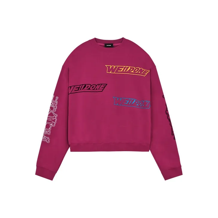 WE11DONE Розовый Унисекс Свитшоты