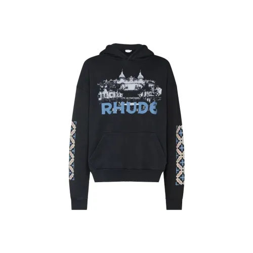 Rhude Черный Мужские Свитшоты