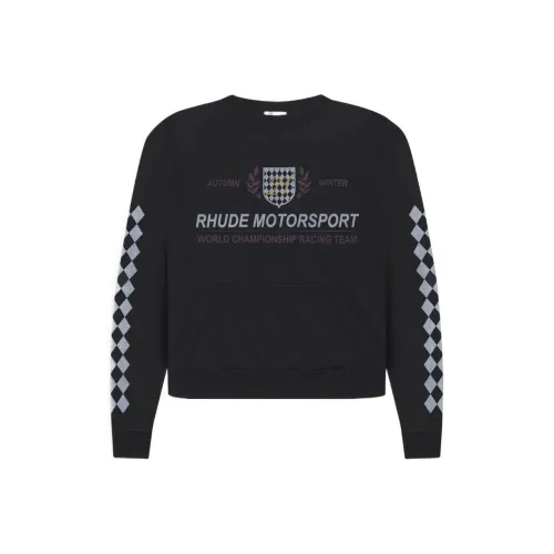 Rhude Черный Мужские Свитшоты