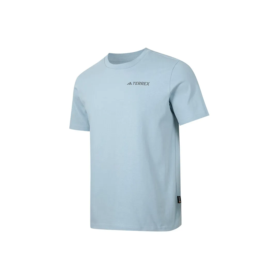 Adidas Terre T Рубашка Мужская Синяя