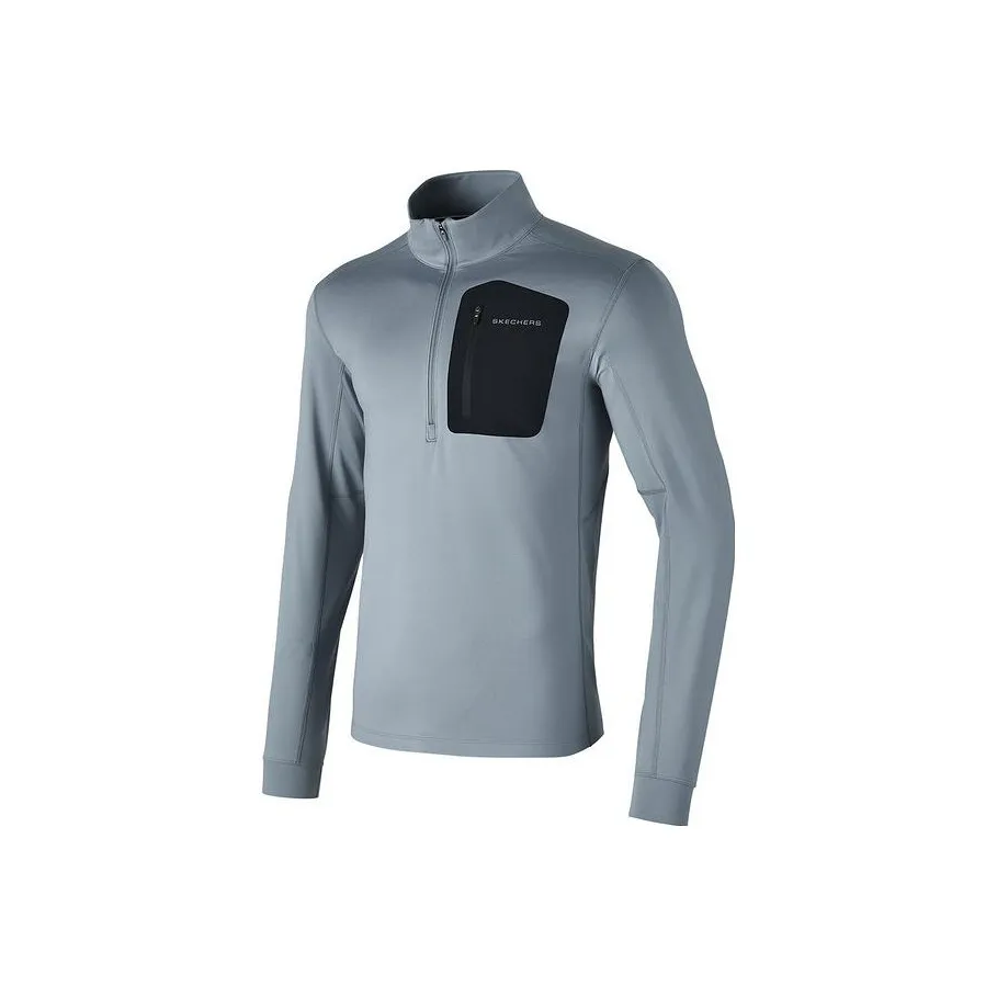 Skechers Толстовка Мужская Ветерный Серый