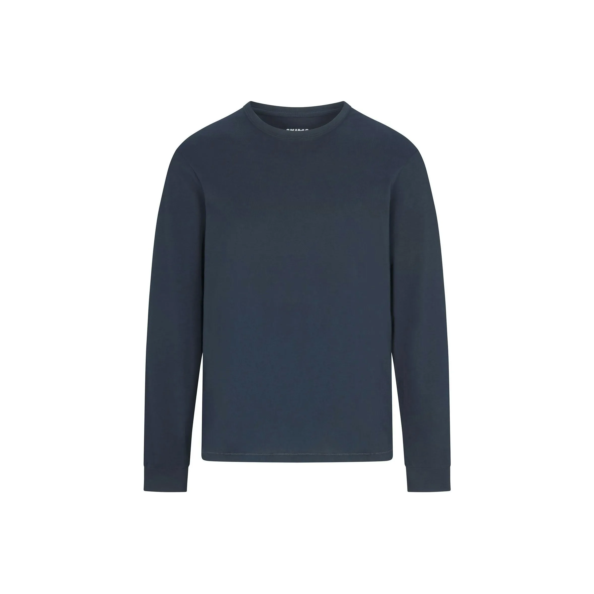 SKIMS SS25 Cotton Мужская Классическая Рубашка с Длинным Рукавом Темно-синий Морской Синий