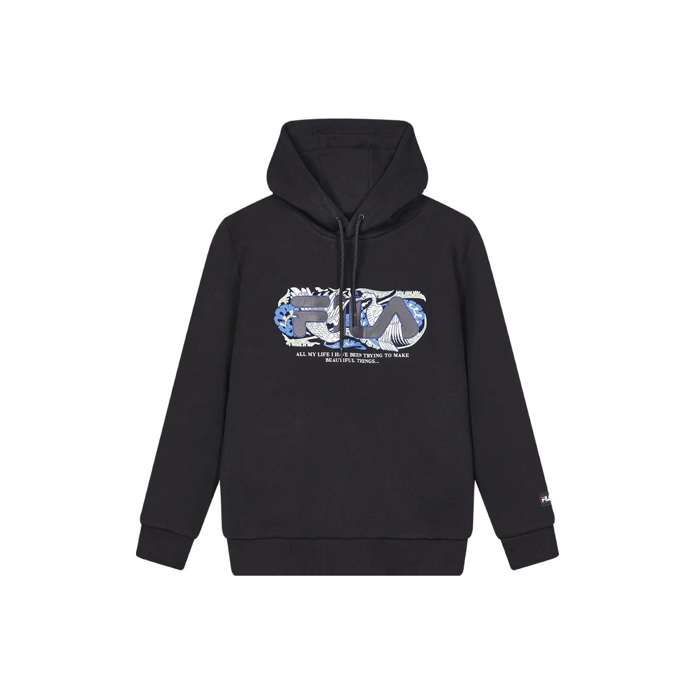 FILA x V A LIANMINGKUAN Толстовка Мужской Глубокий Черный