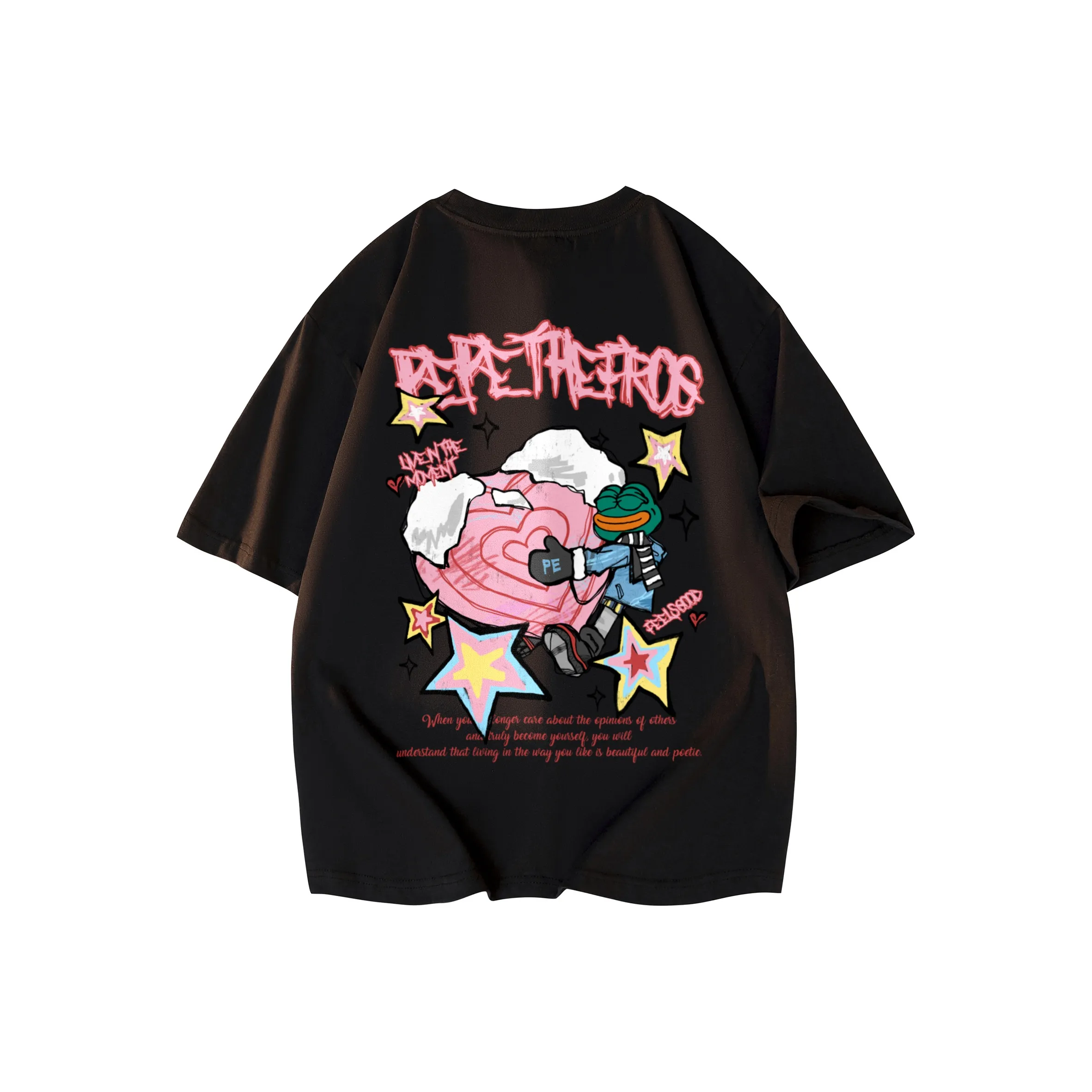 Pepe the Frog Короткий рукав T-рубашки Унисекс