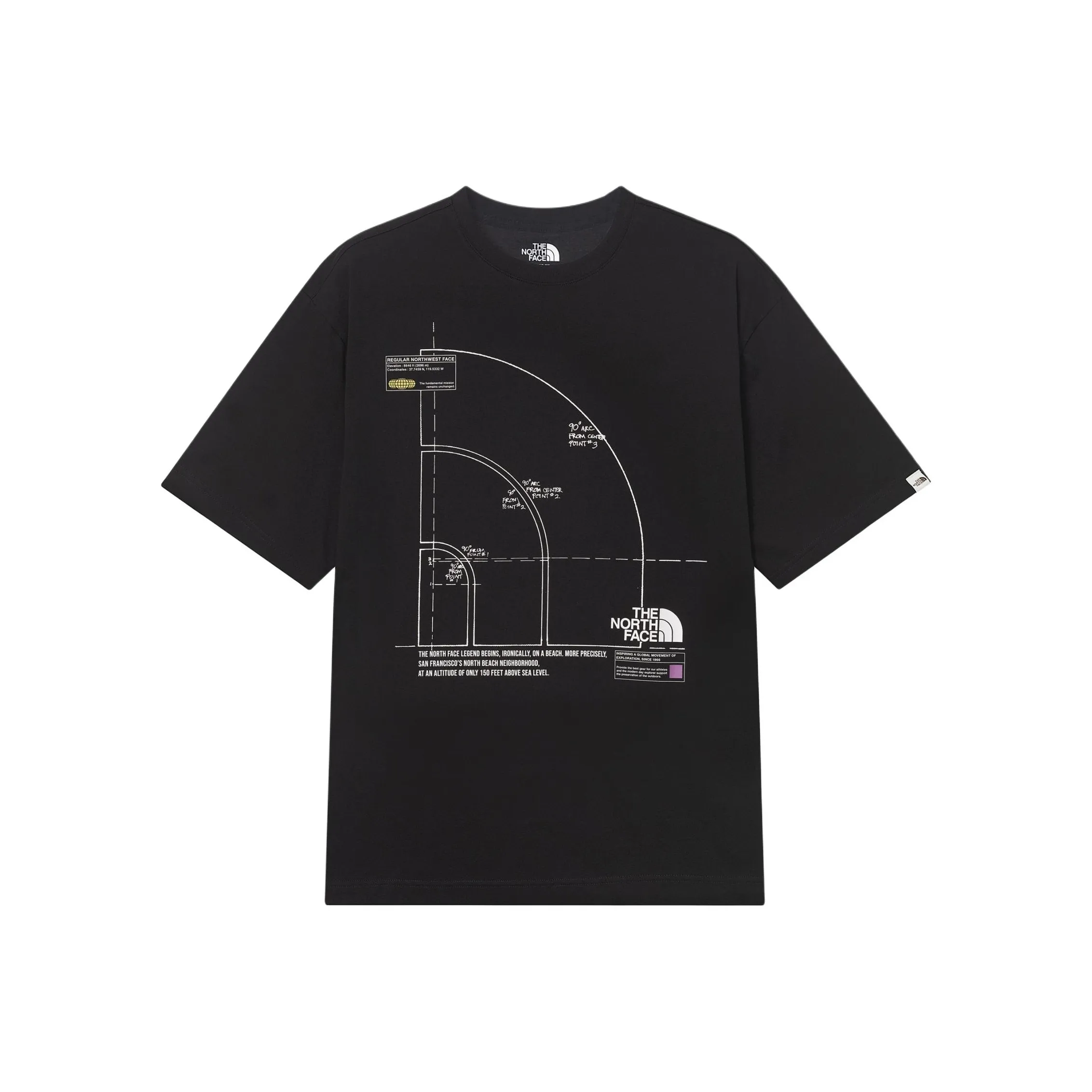 THE NORTH FACE T-Shirt Мужской Черный