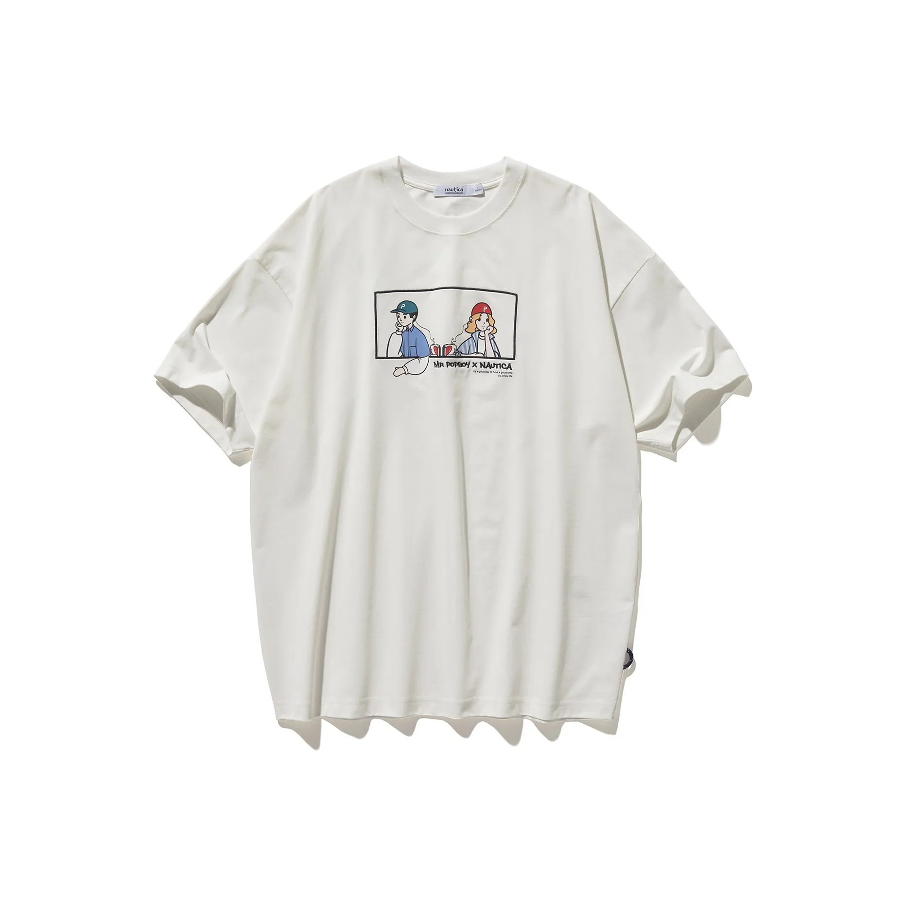 Nautica White Sail Nautica White Sail X POPBOY T Shirts Unisex