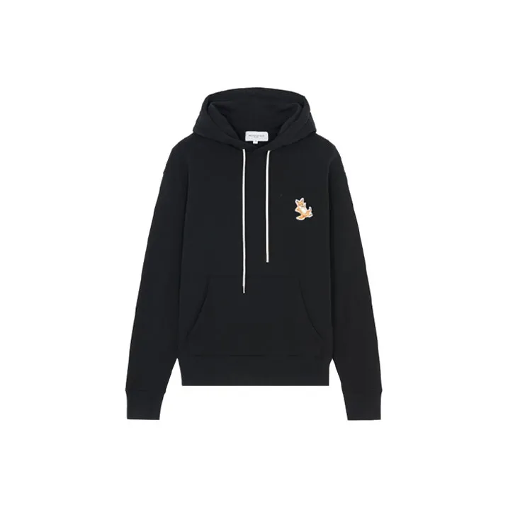Maison Kitsune Fox Patch Drawstring Hoodie
