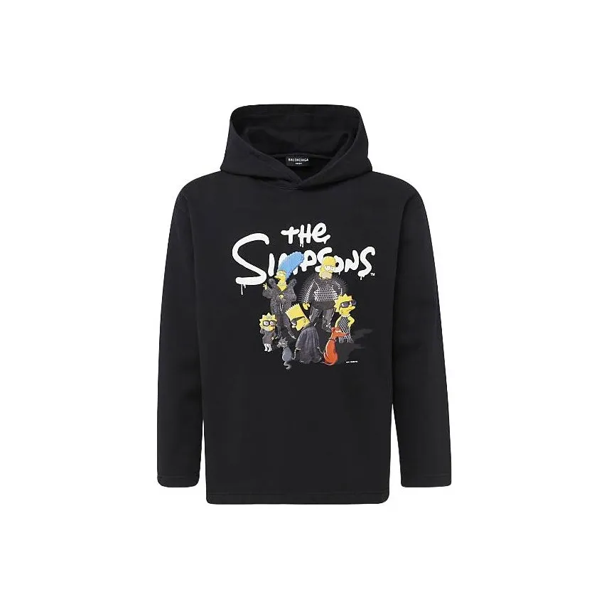Balenciaga X The Simpsons Women'ss Cropped Hoodie