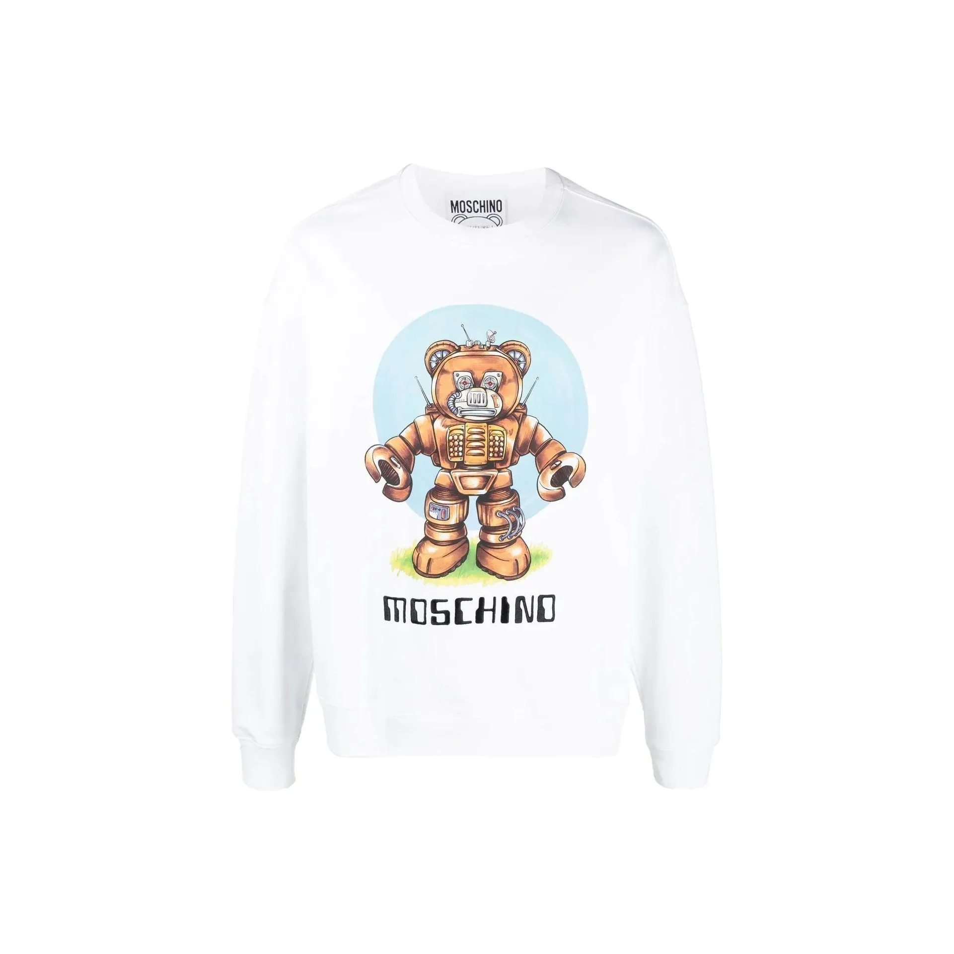 MOSCHINO Robot Bear Long Sleeved Sweatshirt