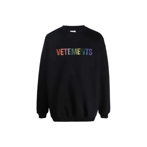 Vetements Черный Унисекс Свитшоты