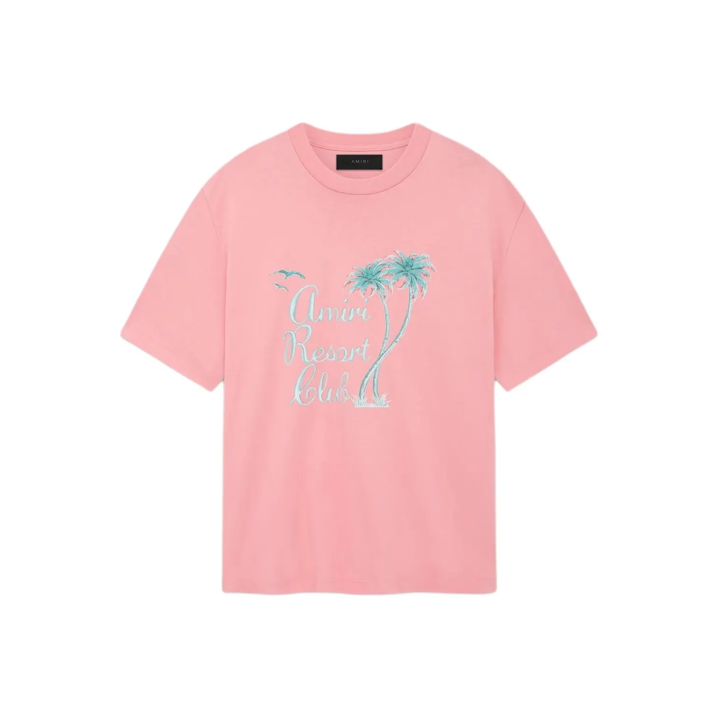 AMIRI T-рубашка мужская цвет фламинго-розовый