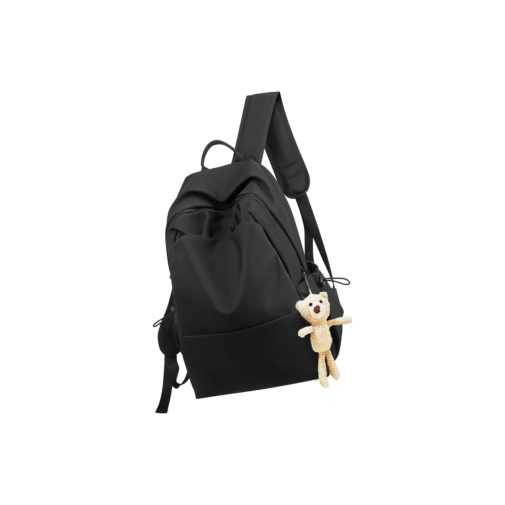 Safiya Abrasion Resistant Fabric Backpack Regular Unisex Black