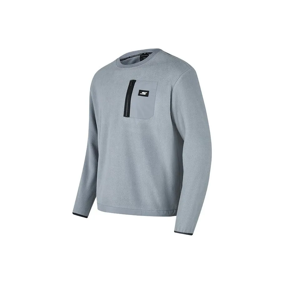 Skechers Толстовка Мужская Ветерный Серый