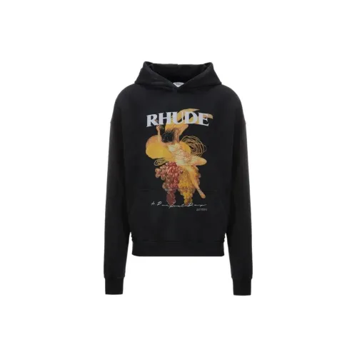 Rhude Черный Мужские Свитшоты