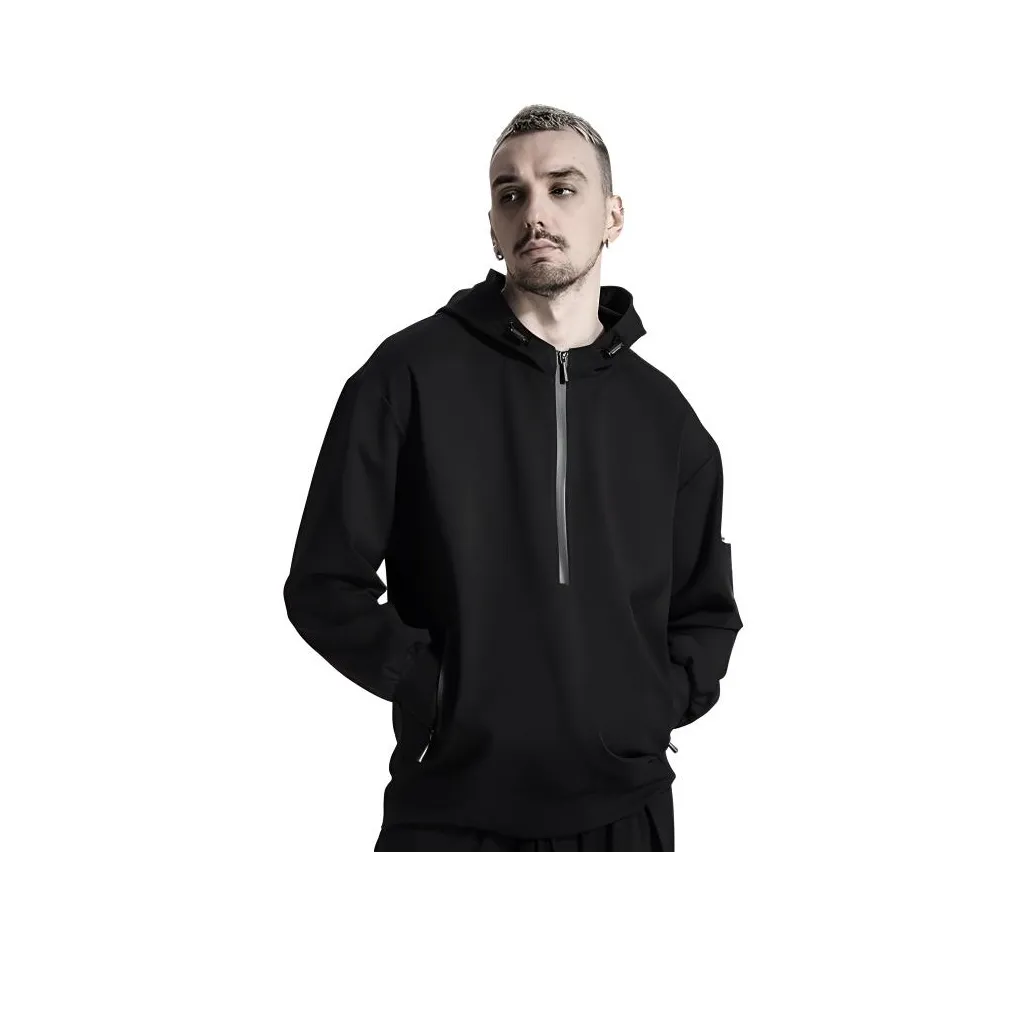 NORVINCY Однотонный Вставной карман с молнией Толстовка Унисекс