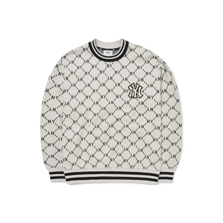 MLB Mlb Old Flower Sweatshirt Unisex White
