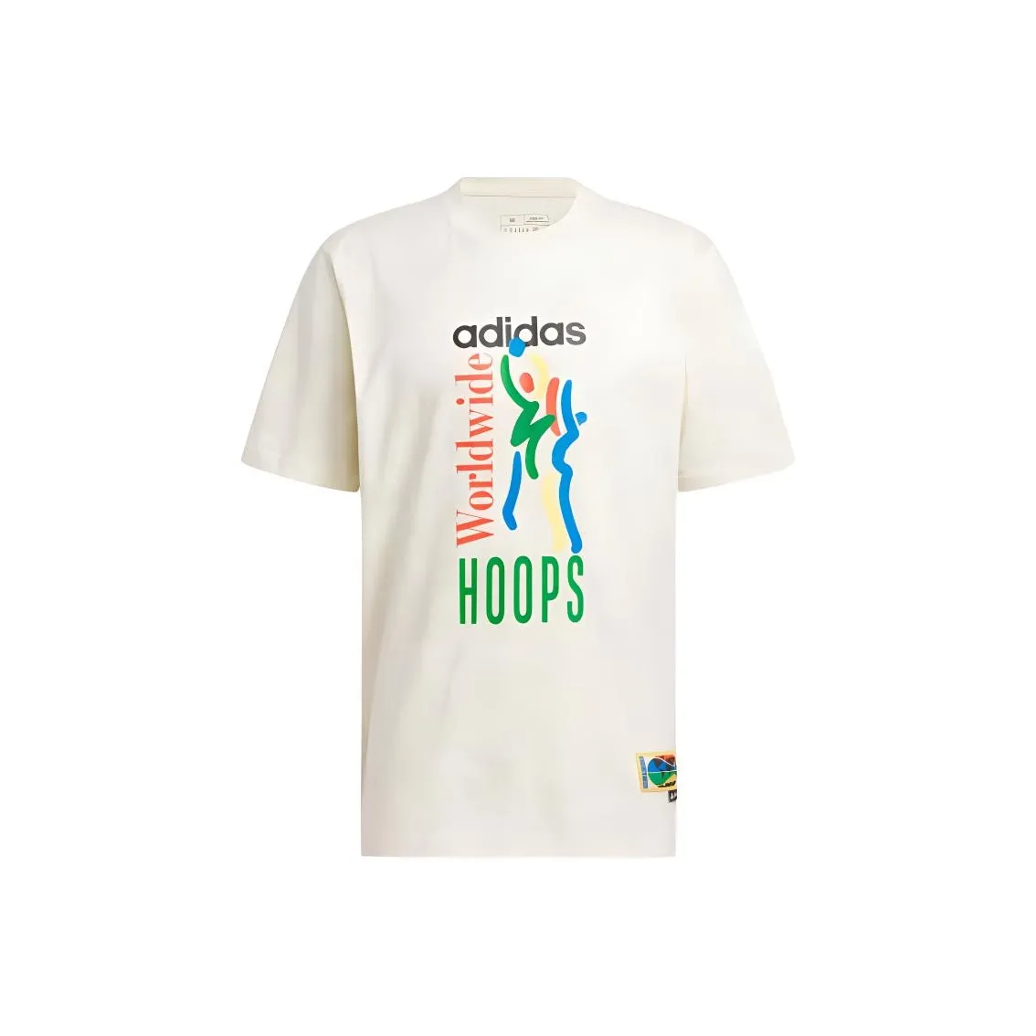 Adidas Rldwide T Рубашка Мужская Айвори Алюминий