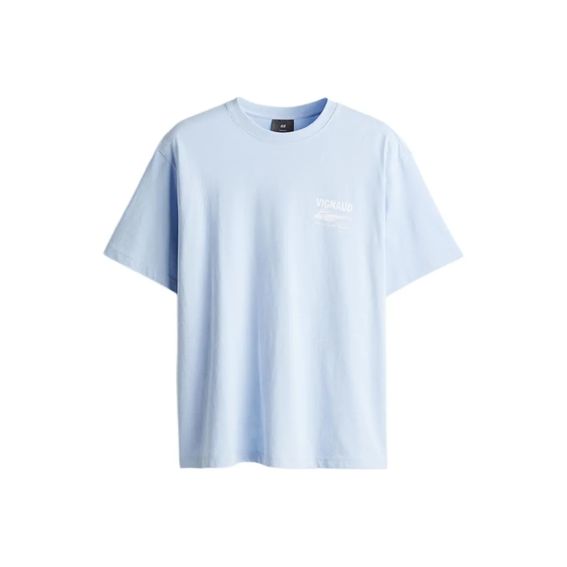 H&M T Shirts Men's Light Blue