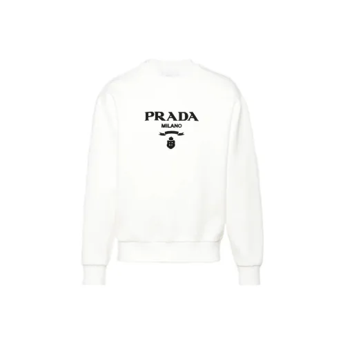 PRADA Белый Мужские Свитшоты