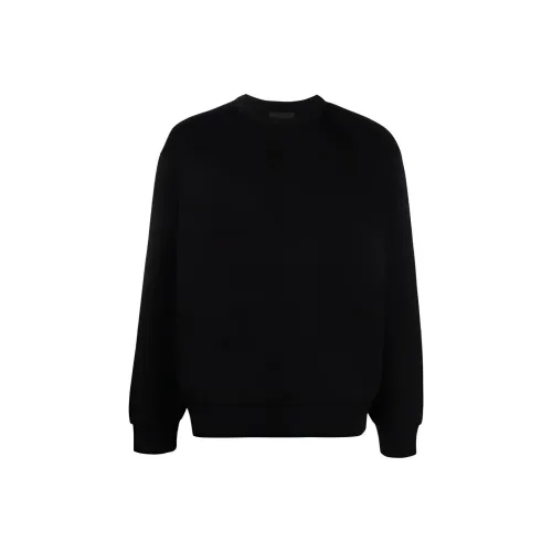 PRADA Черный Мужские Свитшоты