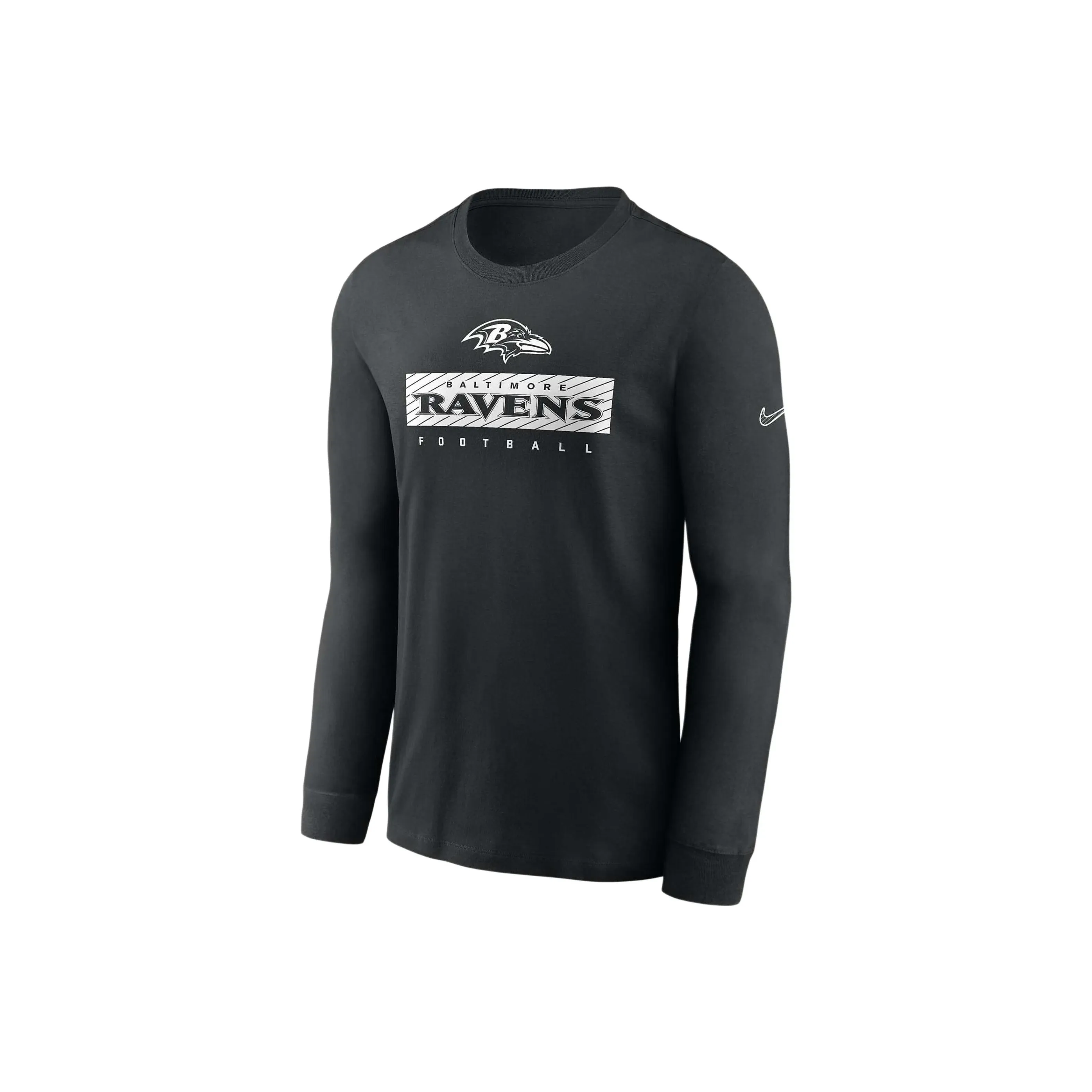 Nike Baltimore Ravens Sideline Team Issue Men's Nike Dri-FIT Nfl Long-Sleeve T-Shirt