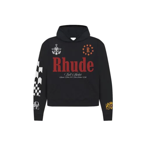 Rhude Черный Мужские Свитшоты