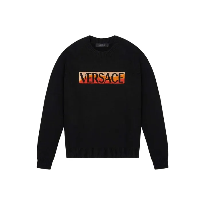 VERSACE Мужские черные свитшоты