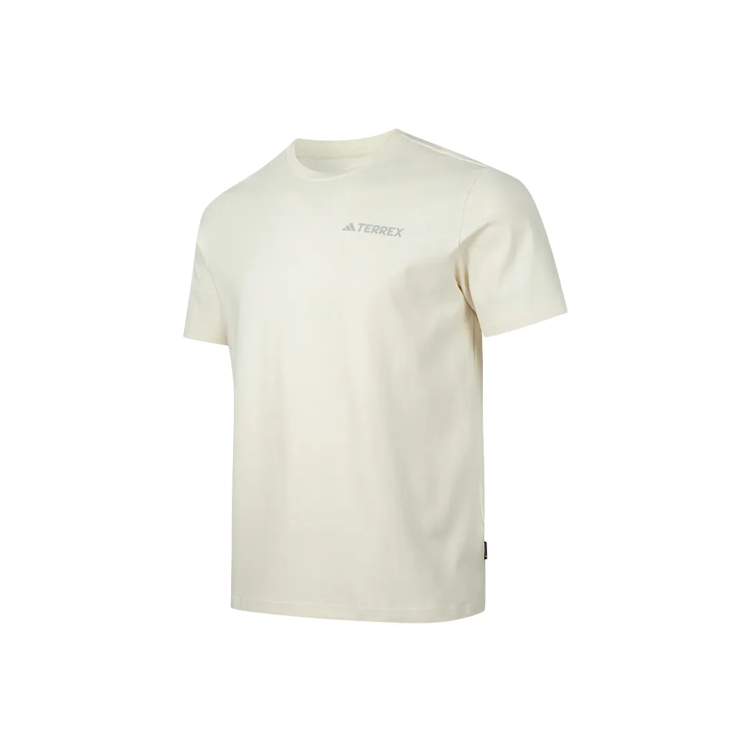 Adidas Terre T Рубашка Мужская Бежевая