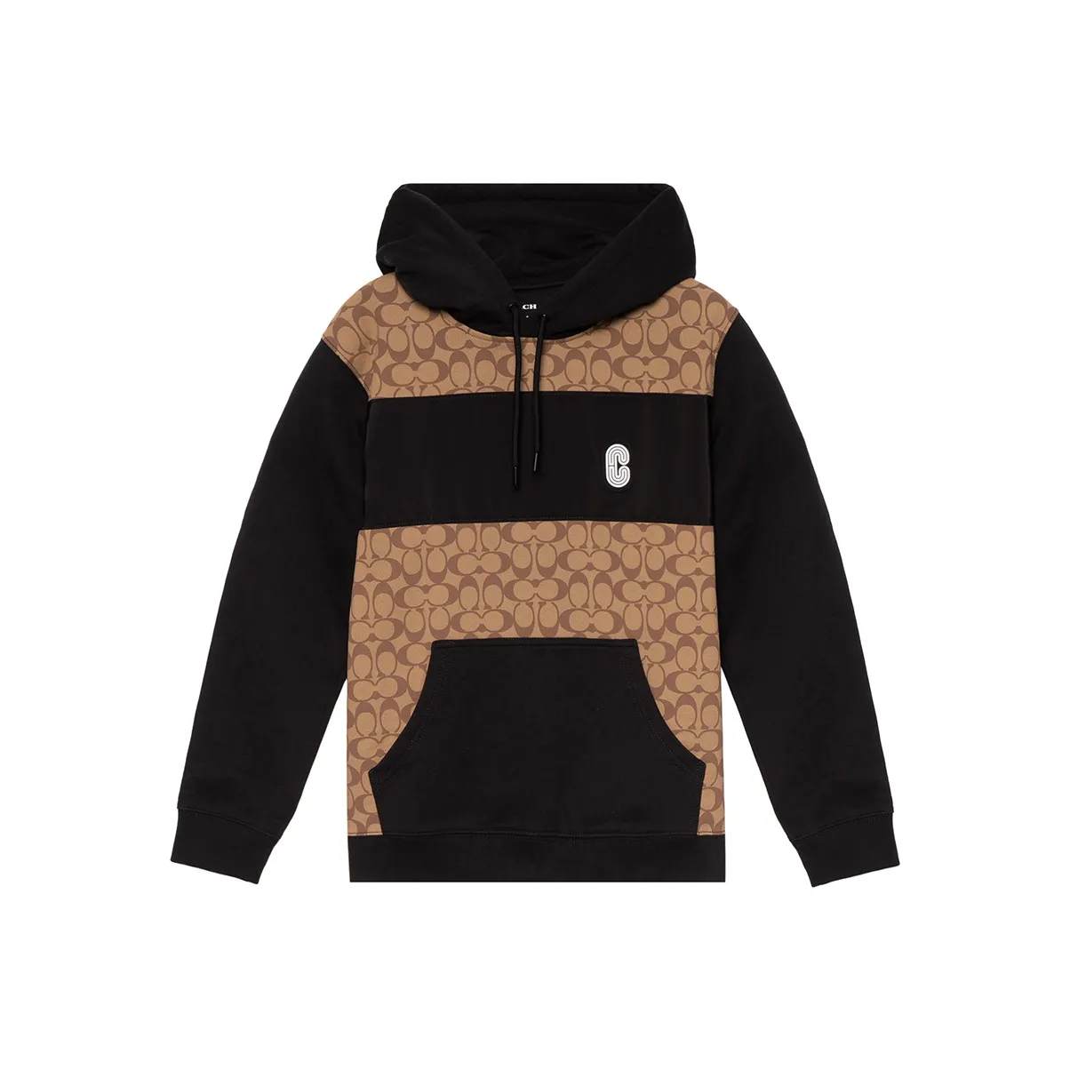 COACH Men Signature Hoodie Brown
