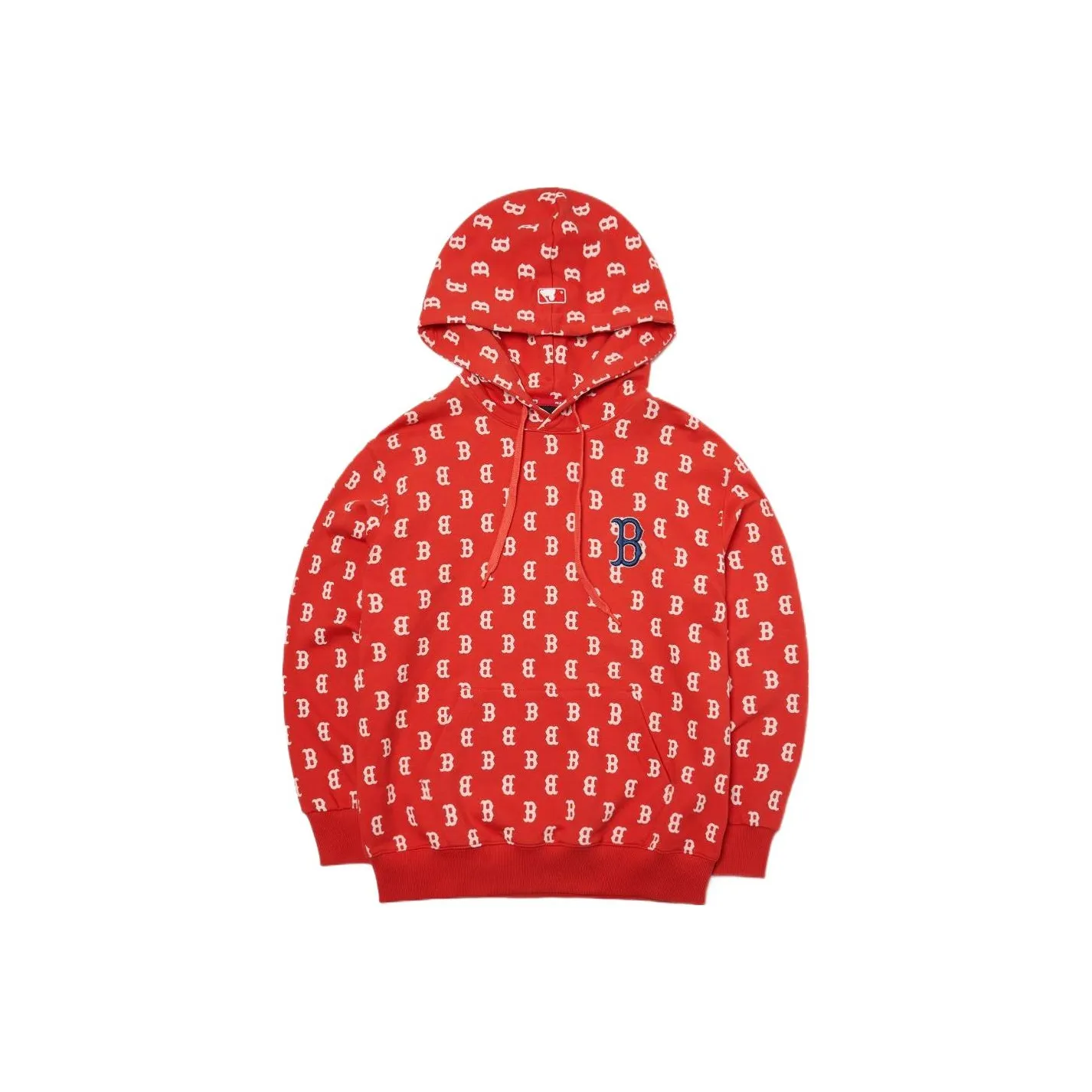 MLB Monogram Allover Overfit Hoodie Boston Red Sox