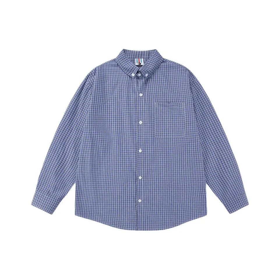 CHONGXIAOLV Синий Унисекс Рубашки