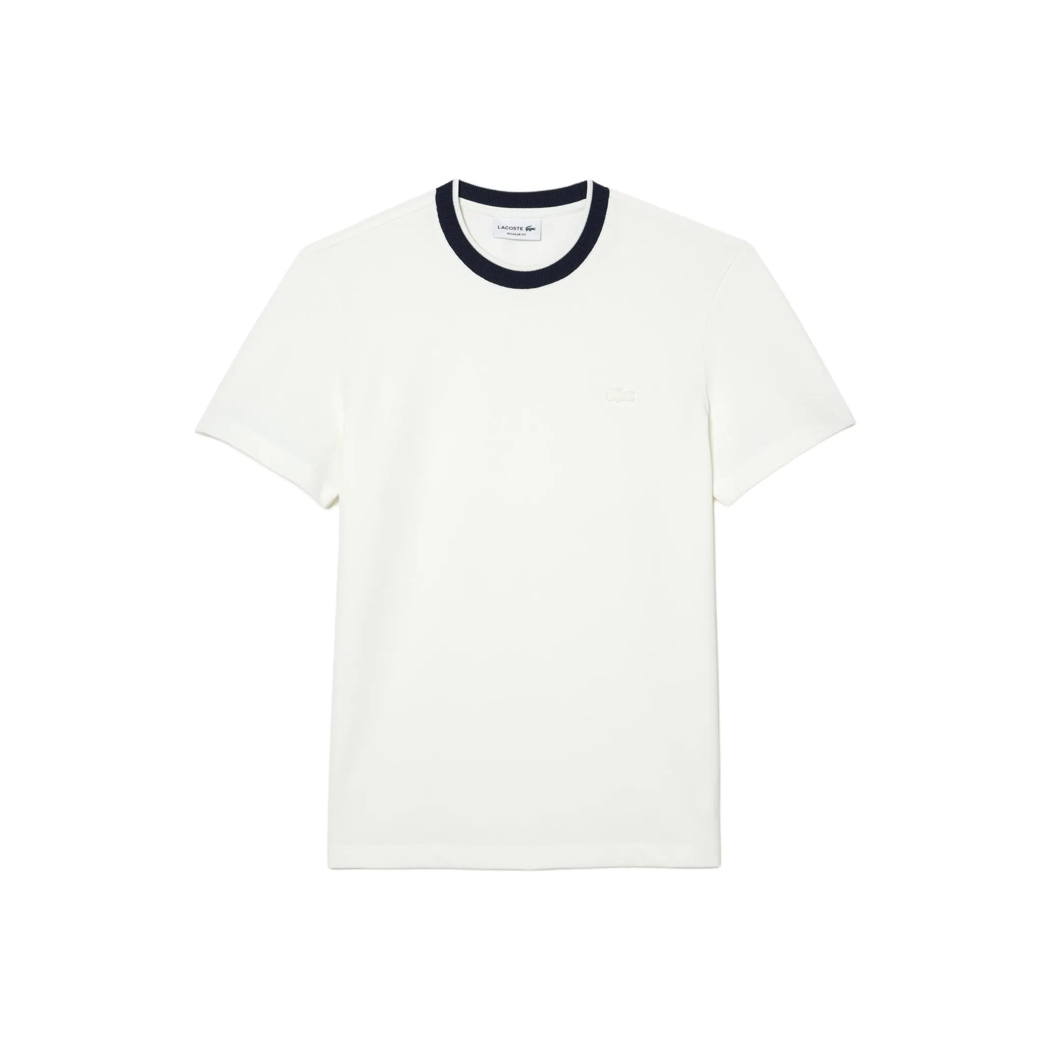 Кремовые мужские футболки T с коллаборацией LACOSTE