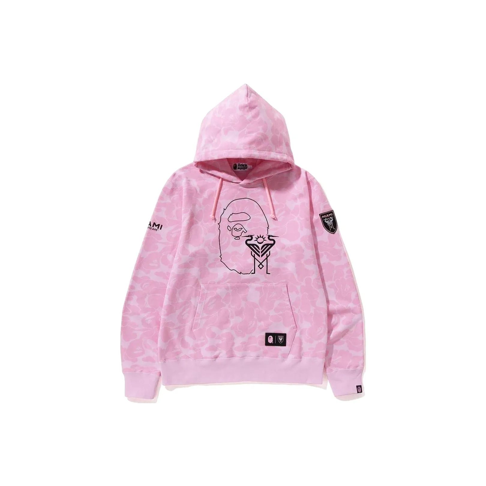 Bape X Inter Miami Cf Camo Pullover Hoodie