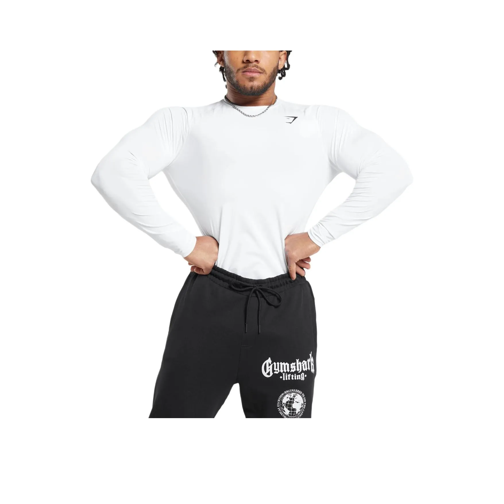 GYMSHARK Element Baselayer T Shirt Men's White