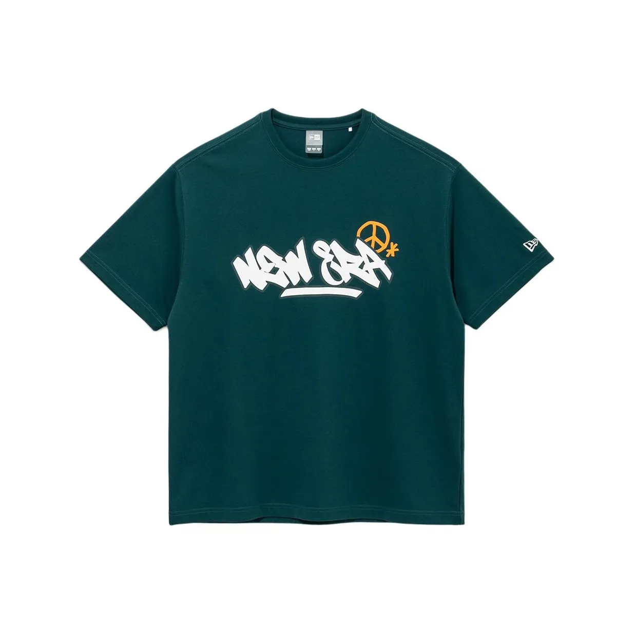 New Era Зеленая Унисекс Футболка