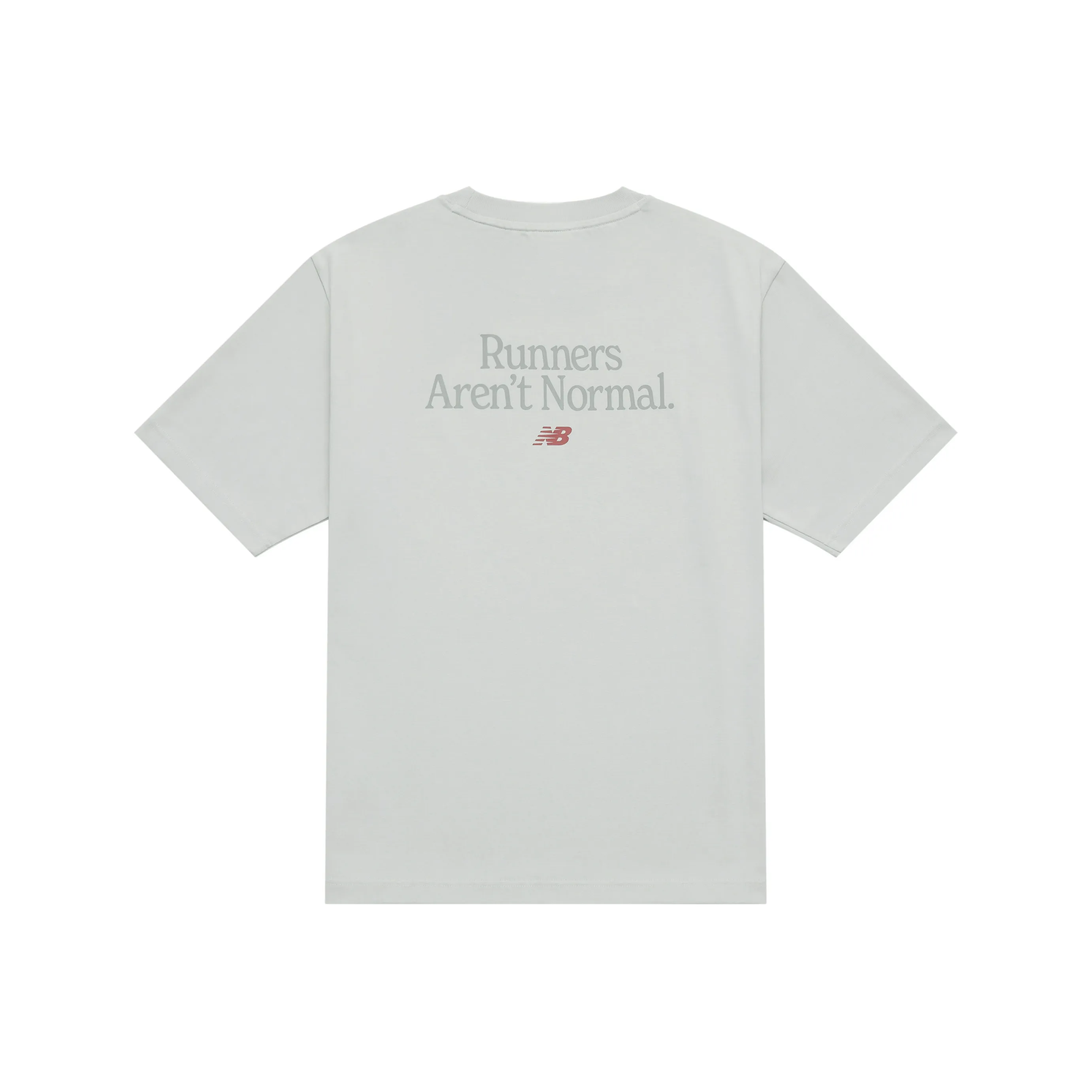 New Balance совместная линейка Runners T-Shirt Unisex Light Gray