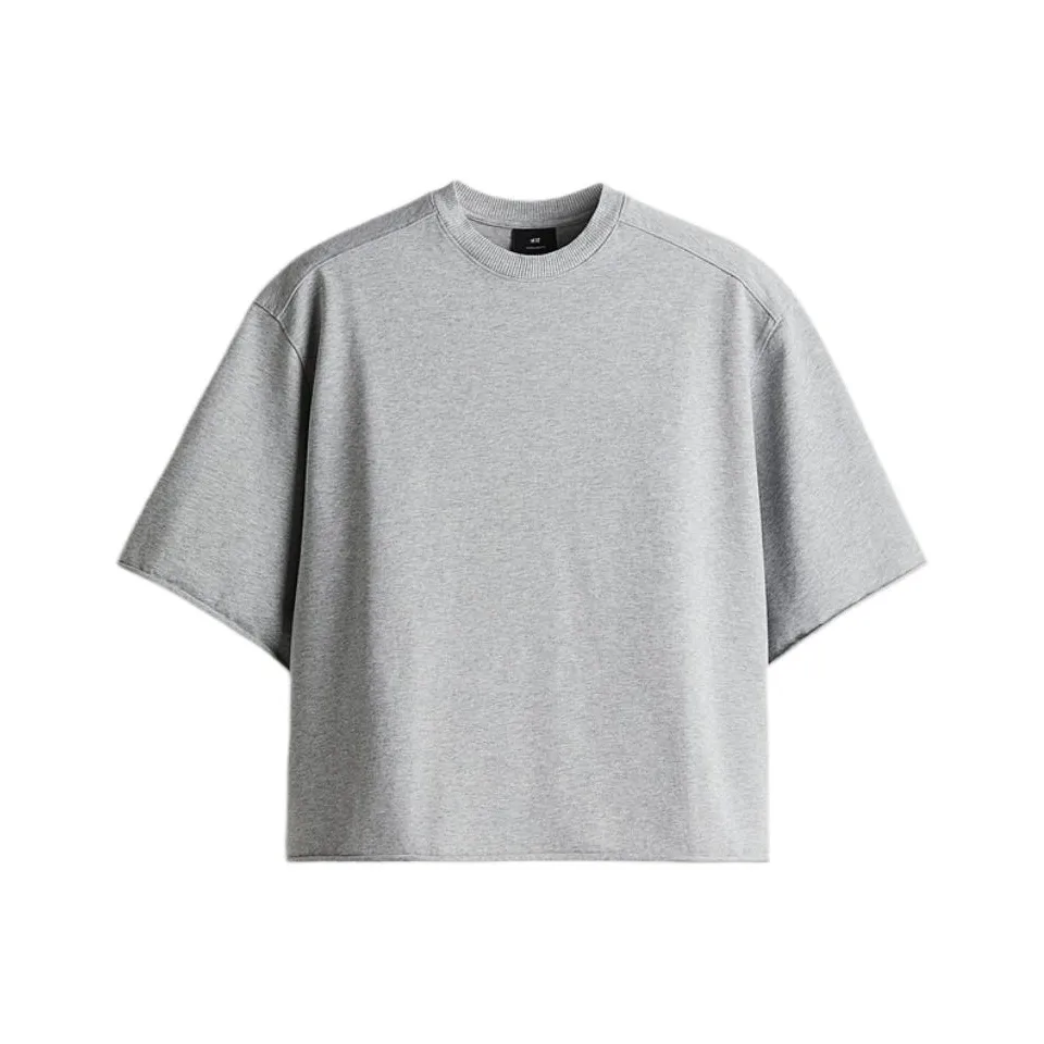 H&M T Shirts Men Mixed Gray