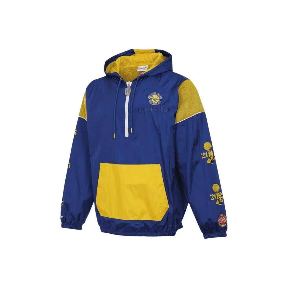MITCHELL NESS x NBA Golden State Warriors Куртки и Пальто Мужской Синий